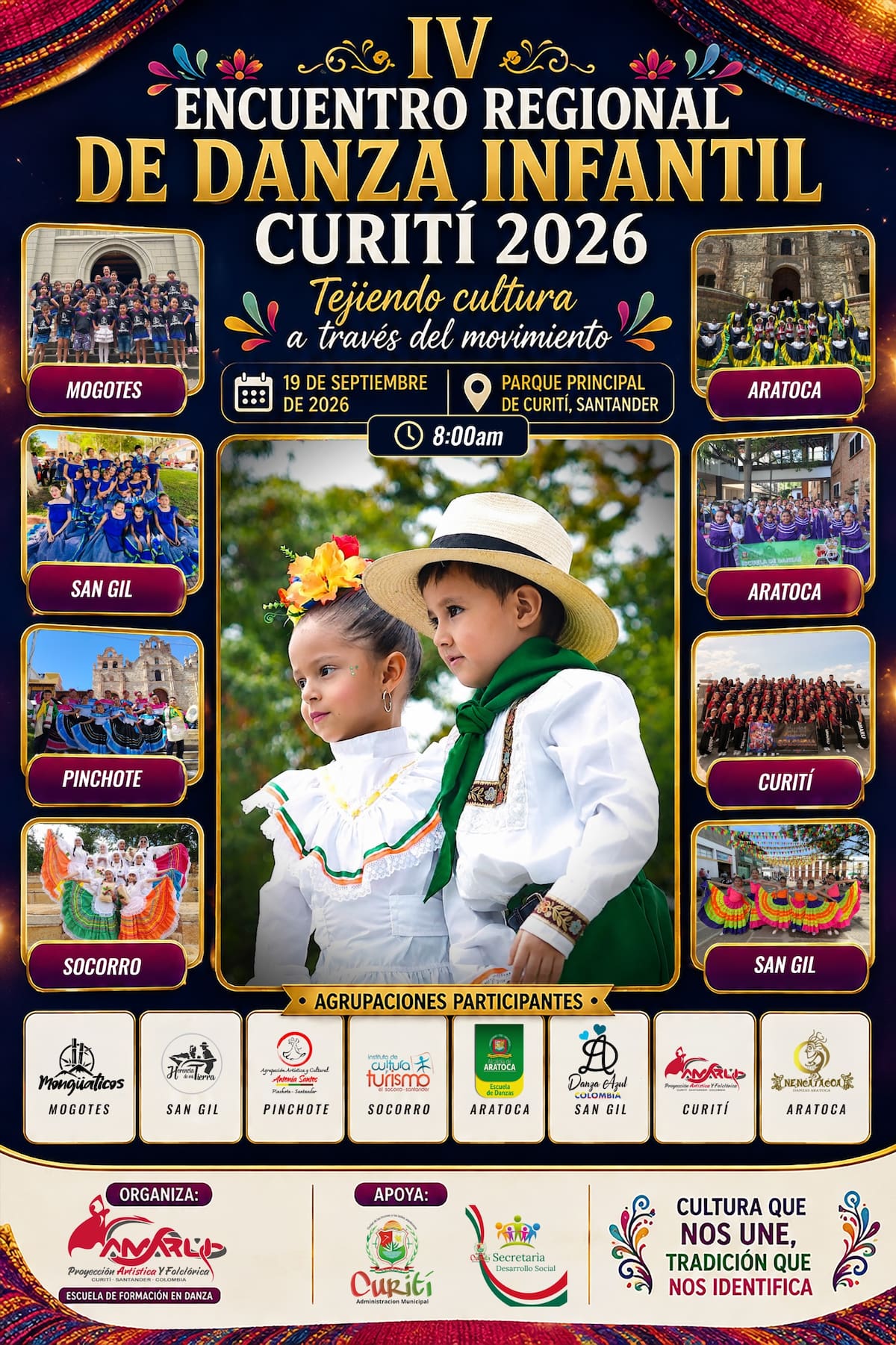La programación incluye el IV Encuentro Regional de Danza Infantil, que reunirá a más de 250 niños y adolescentes. Foto suministrada.