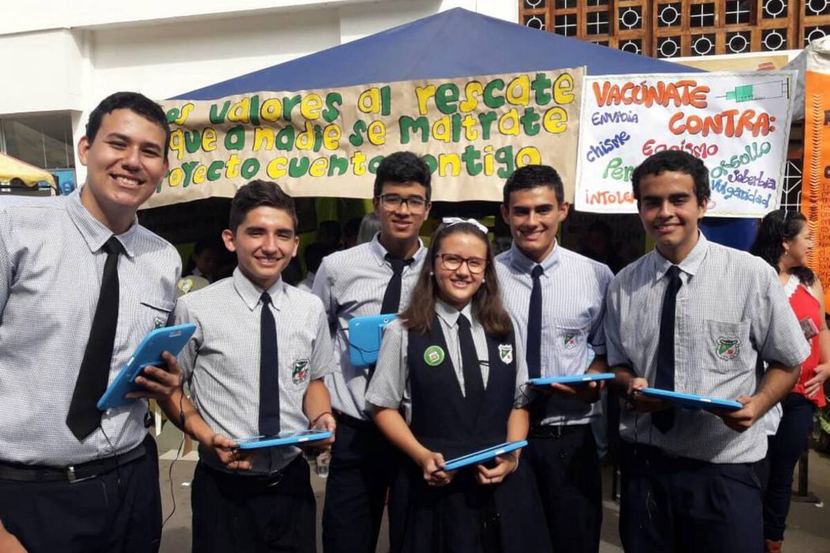 El Colegio Universitario del Socorro sigue avanzando en el escalafón y hoy está entre los 45 mejores, gracias al proyecto “Cuento Contigo”. (Foto: Suministrada / VANGUARDIA LIBERAL)