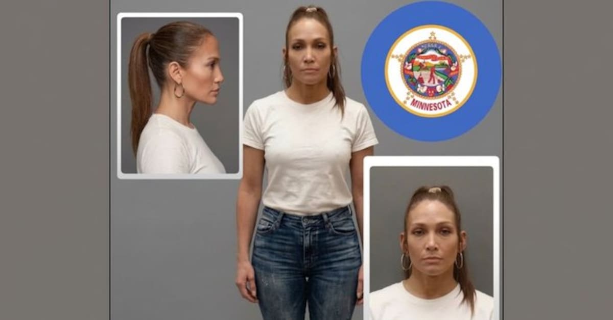La fotografía policial de Cyrena Anne Quast, detenida en Minnesota, generó cientos de comentarios en redes sociales por su supuesto parecido con la cantante Jennifer López.