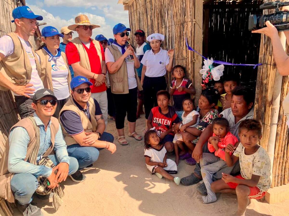 La Fundación Mujer y Hogar, bajo la dirección de Omayra Nelly Buitrago, lidera proyectos sin ánimo de lucro que se enfocan a asegurar la seguridad alimentaria a niños de 2 a 5 años; además de ofrecer albergues y ayudas para las familias Wayúu. (Foto suministrada / VANGUARDIA)