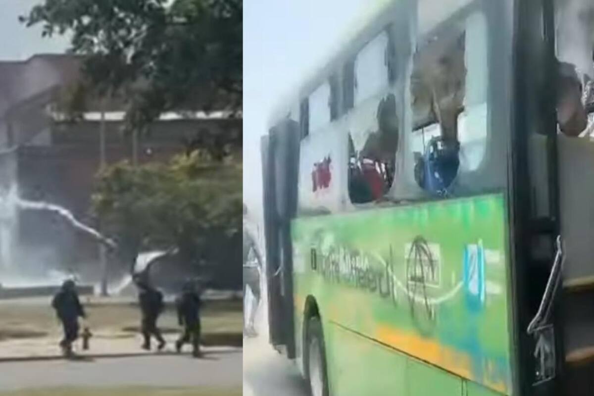 Estos son los disturbios. Redes sociales / VANGUARDIA