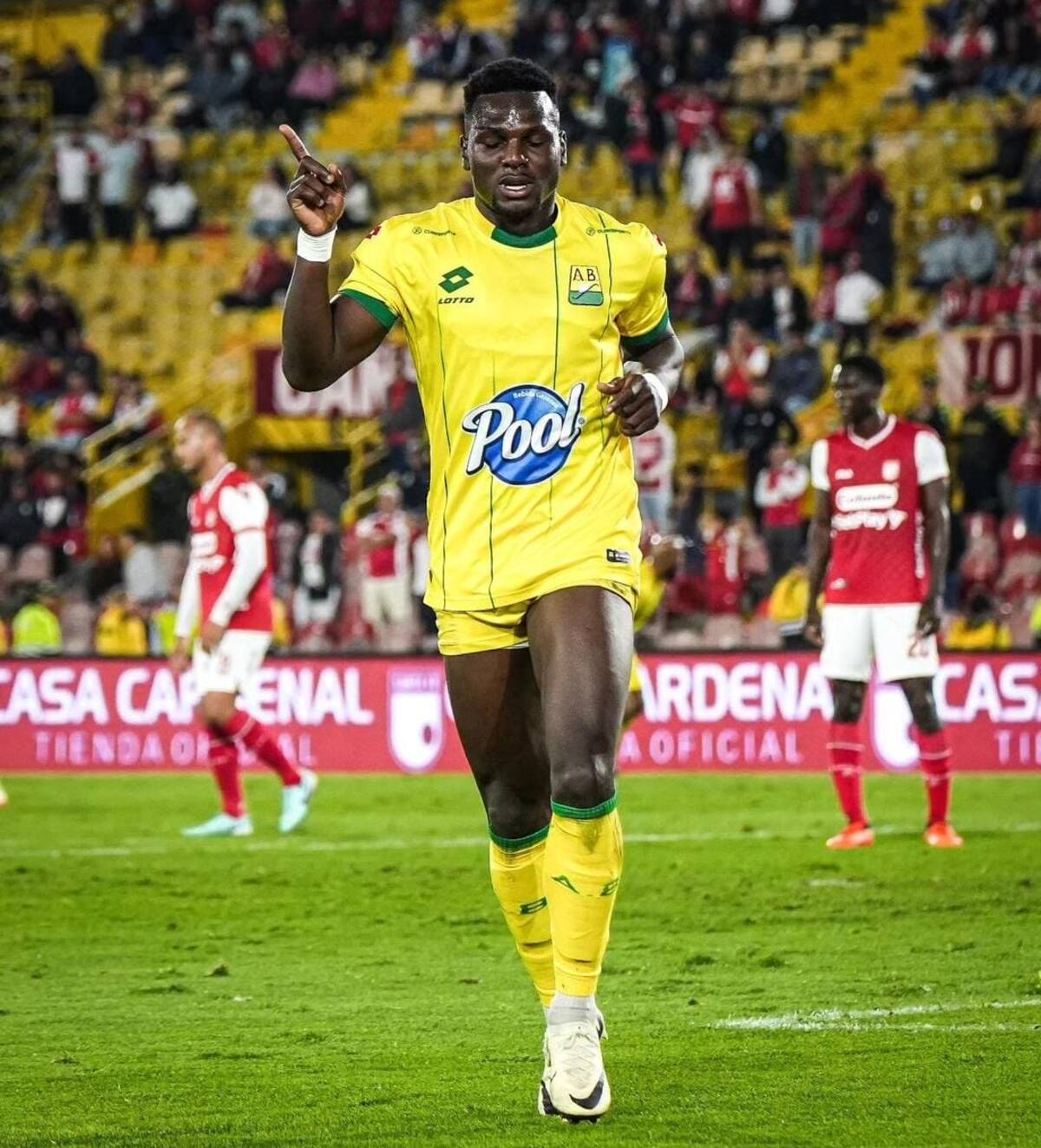 El delantero Daniel Mosquera marcó para el Atlético Bucaramanga.