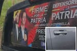Taxistas y conductores denuncian que les han rayado los vehículos por apoyar a Abelardo De La Espriella