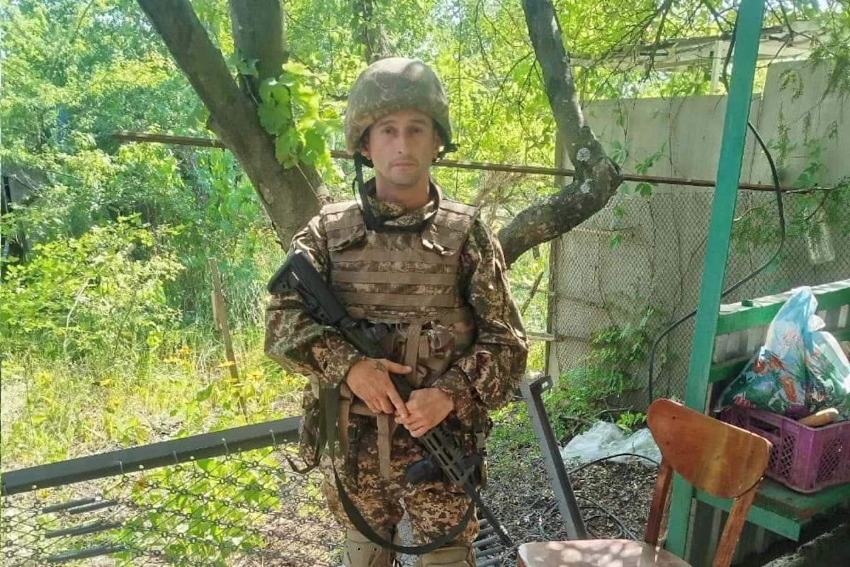 Dariel Alonso Giraldo Morales, de 39 años, se enlistó en junio para unirse como combatiente en la guerra de Ucrania.