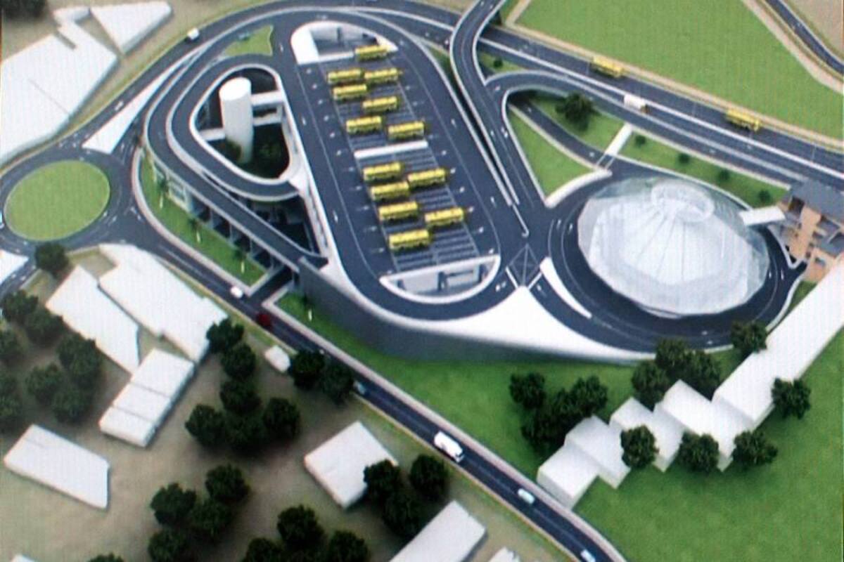 Se estima que en los primeros meses de 2014 se iniciará la licitación pública del Portal del Norte. En la imagen, la proyección de cómo iba a quedar el portal con los diseños viejos. (Foto: Archivo / VANGUARDIA LIBERAL)