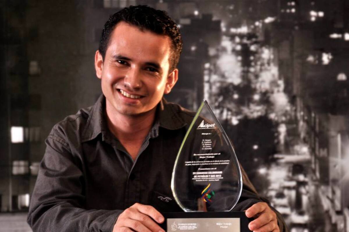 Diego Armando Vargas Silva, estudiante de pregrado de décimo semestre de la Escuela de Ingeniería de Petróleos, ganador del reconocimiento. (Foto: Archivo / VANGUARDIA LIBERAL)