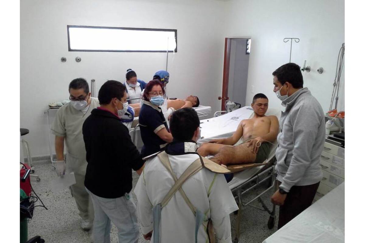 Los cinco heridos permanecen bajo observación médica. Todos ya se encuentran fuera de peligro aunque seguirán en observación. (Foto: Suministrada/VANGUARDIA LIBERAL )