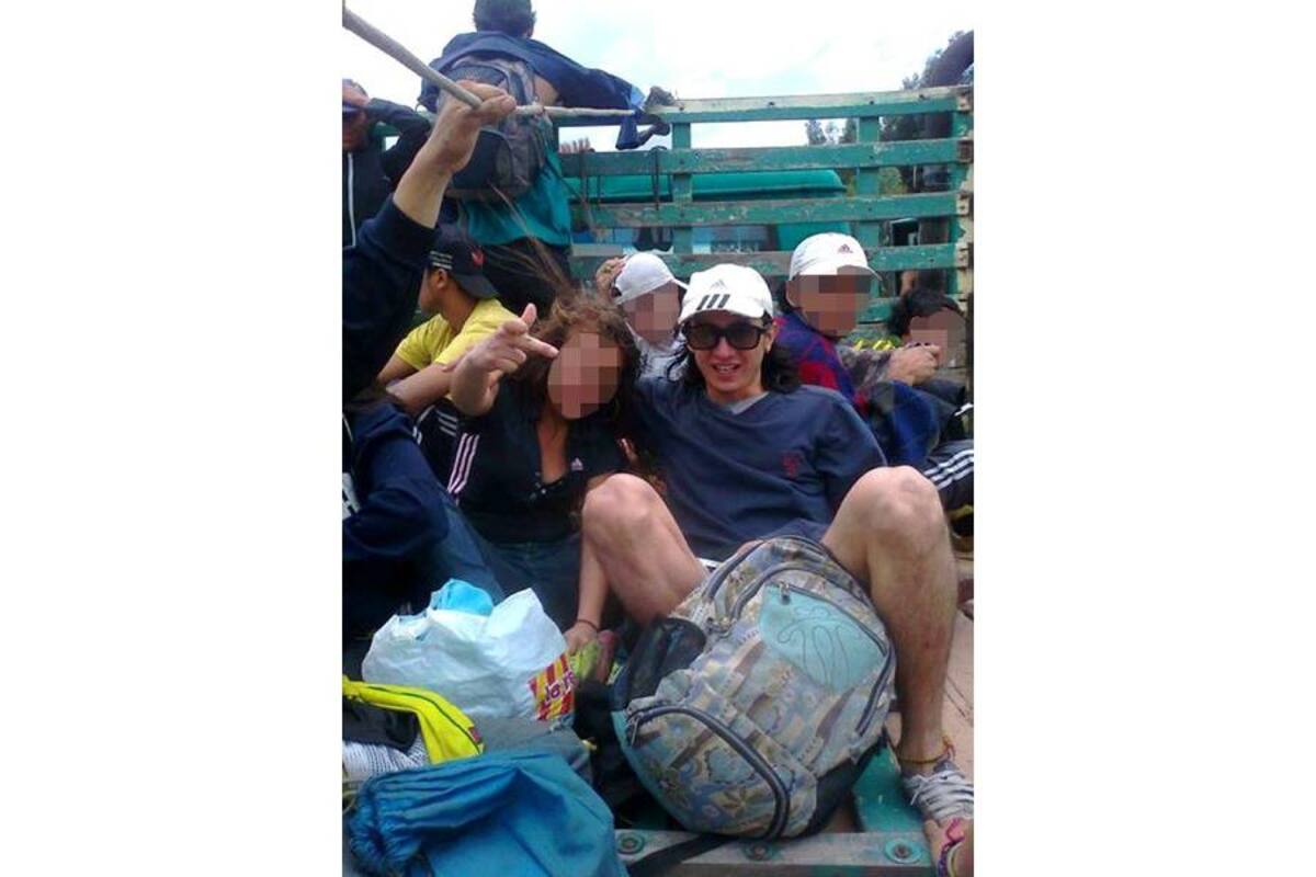 Esta fue una de las últimas fotografías que Miller Barragán compartió con sus amigos, cuando culmina su primer recorrido de Bucaramanga a Barrancabermeja. (Foto: Suministrada/ VANGUARDIA LIBERAL)