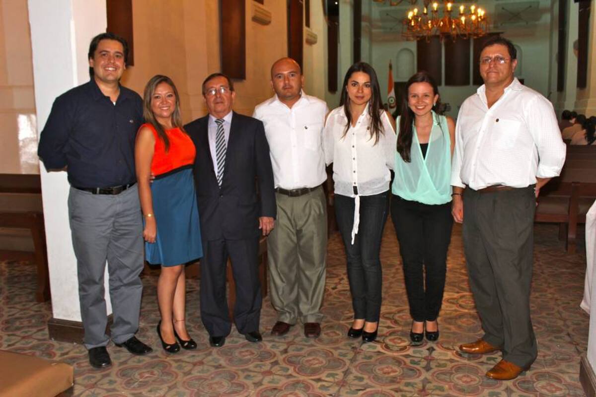 Efrain Andrés Rodríguez, Natalia Alexandra Jaimes, Wilson Jaimes, Rafael Moreno Villarreal, Luz Dayana Rojas, Johana Zambrano y Juan Carlos Daza. (Foto: Mauricio Betancourt/ VANGUARDIA LIBERAL)