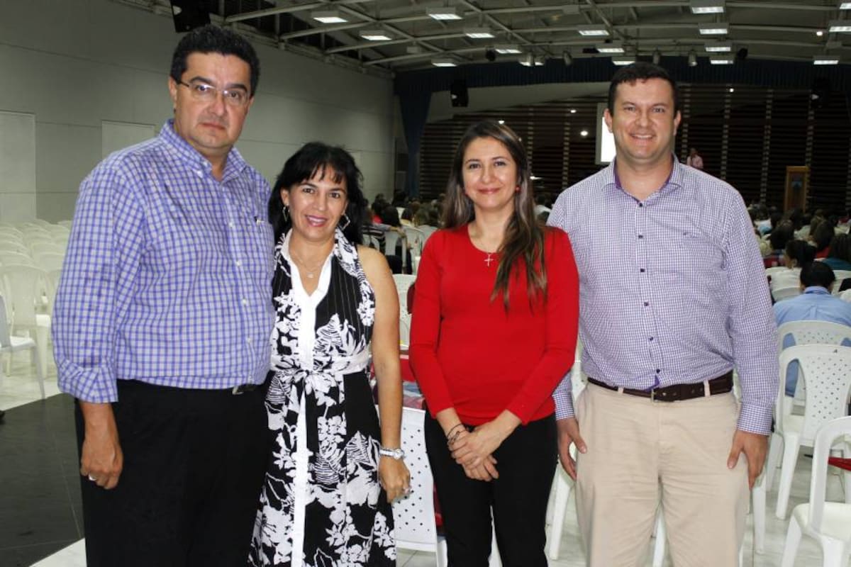 Julián Nieto Puyana, María Patricia Pinto, Yolanda Tarazona y Jairo Reyes. (Foto: Nelson Díaz/ VANGUARDIA LIBERAL)
