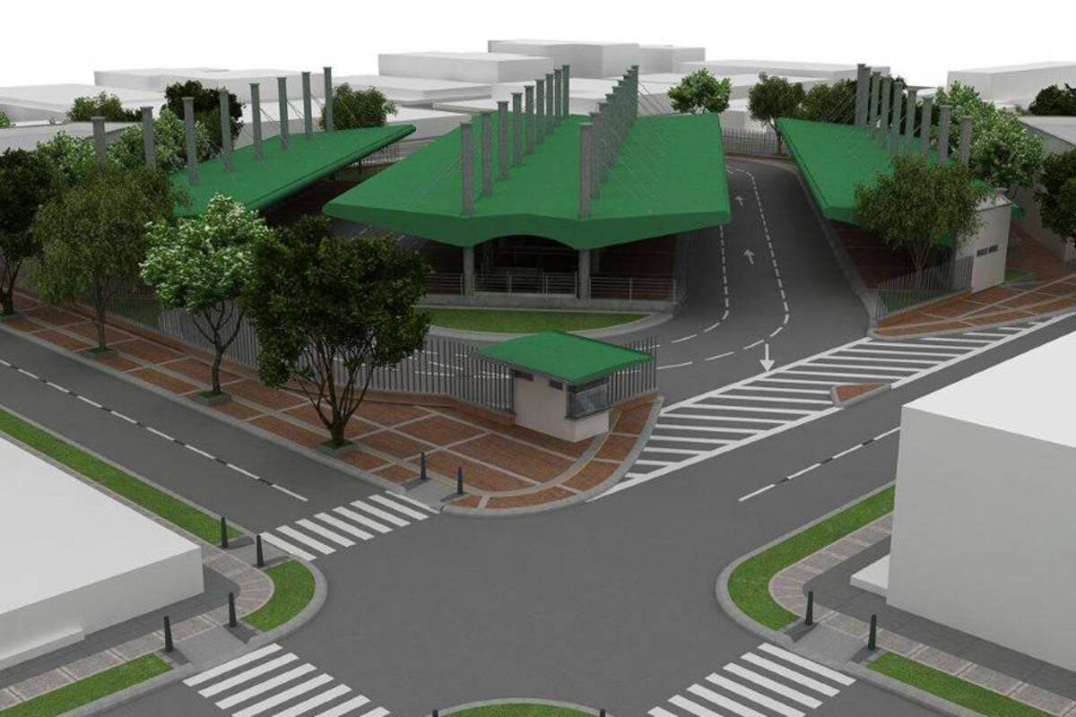 Proyección de cómo será el Parque Estación UIS, obra que beneficiará a miles de estudiantes que transitan por el sector. (Foto: Archivo / VANGUARDIA LIBERAL)