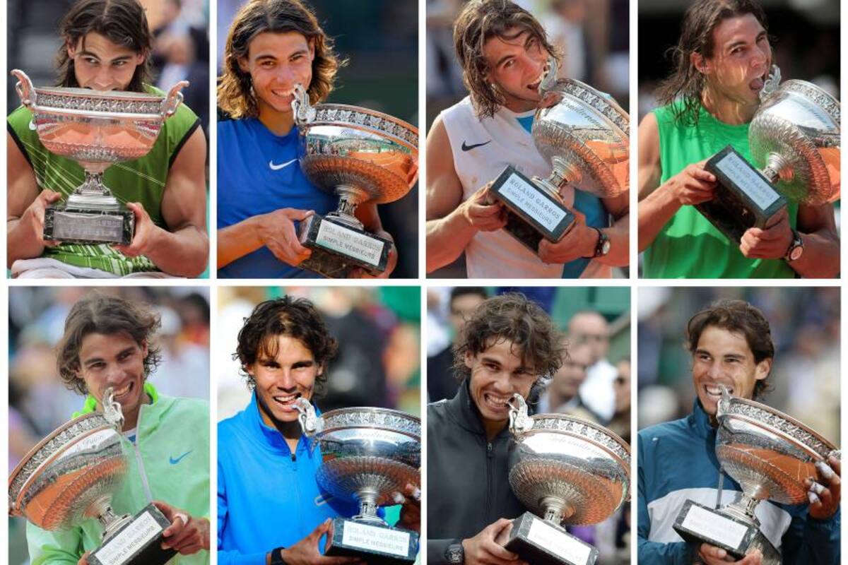 Rafael Nadal ganó por octava vez el Roland Garros, convirtiéndose desde ya en un mito en el Abierto de Tenis de Francia, pues desde su debut, hace nueve años, ha logrado ocho trofeos, superando marcas y poniendo nuevas, que parecen imposibles de superar. (Foto: AFP / VANGUARDIA LIBERAL)
