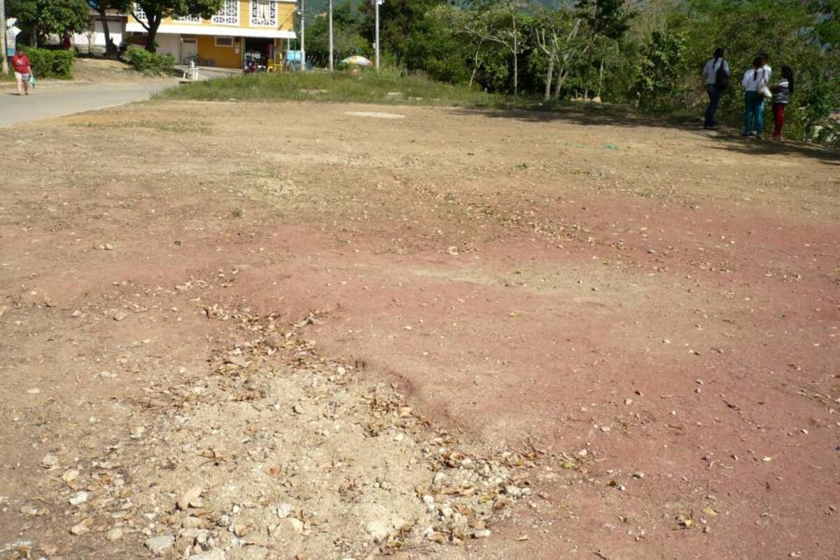 Hacienda la Meseta cuenta con el terreno para la construcción de un polideportivo. (Foto: Liliana Carvajal /VANGUARDIA LIBERAL )