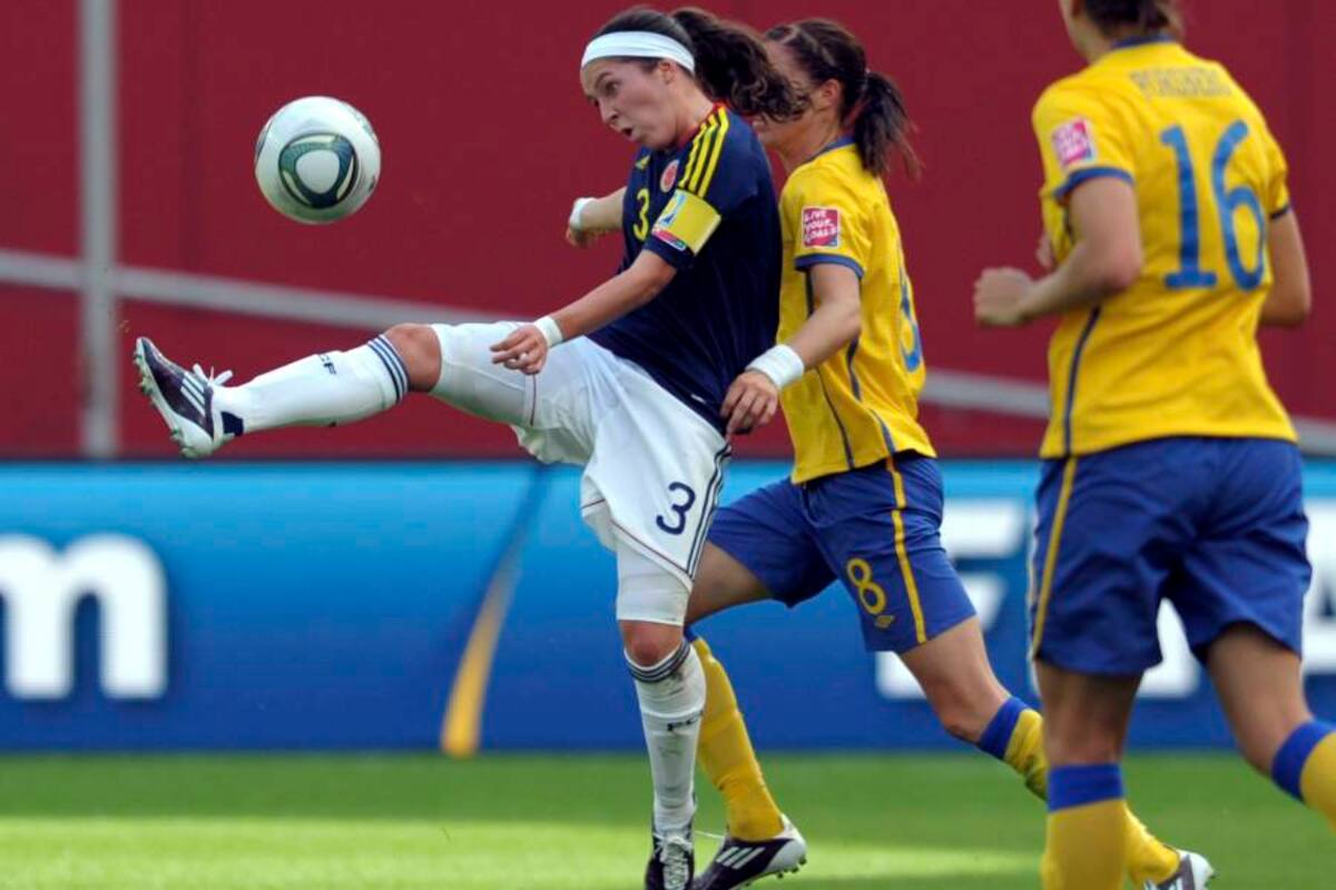 Dos jugadoras colombianas, Natalia Gaitán (foto) y Orianica Velásquez, dieron el paso al profesionalismo y jugarán desde septiembre próximo en la primera división de la Liga española de fútbol femenino. (Foto: Archivo / VANGUARDIA LIBERAL)