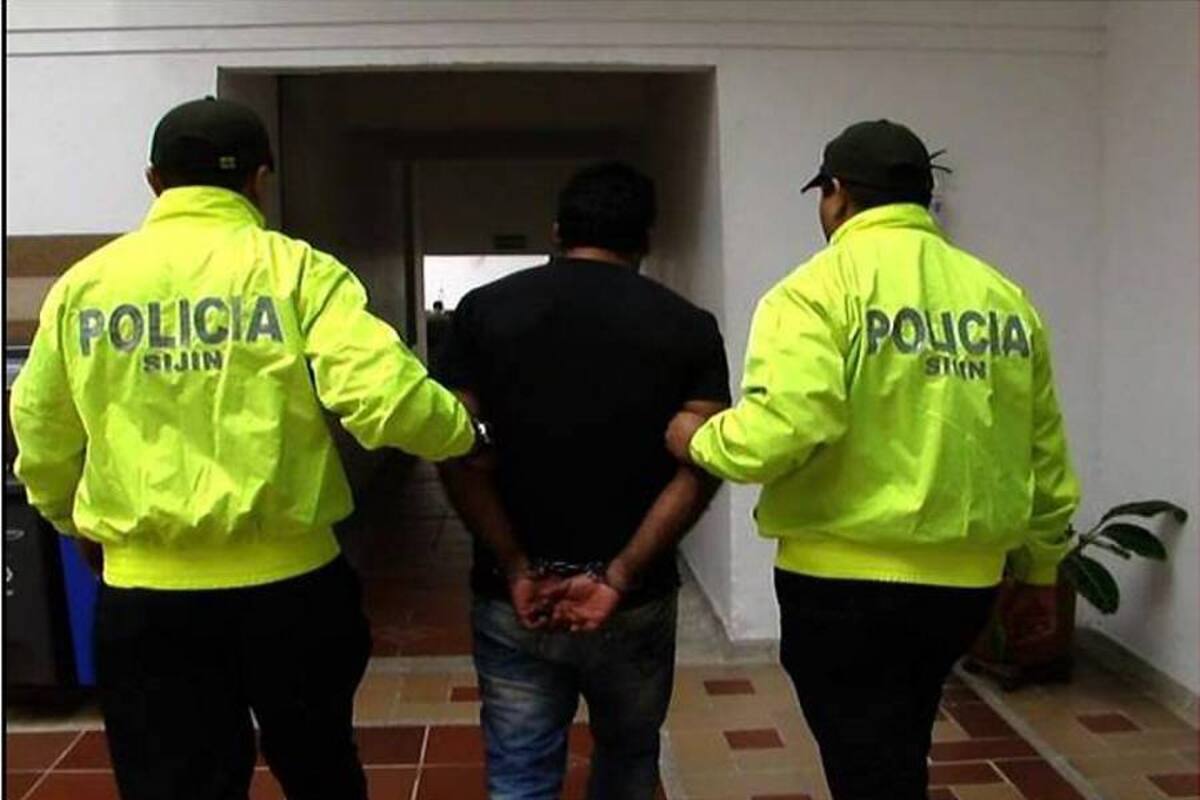 La captura fue materializada por funcionarios de la Sijín en jurisdicción del municipio de Cáchira, Norte de Santander. (Foto: Suministrada/VANGUARDIA LIBERAL )