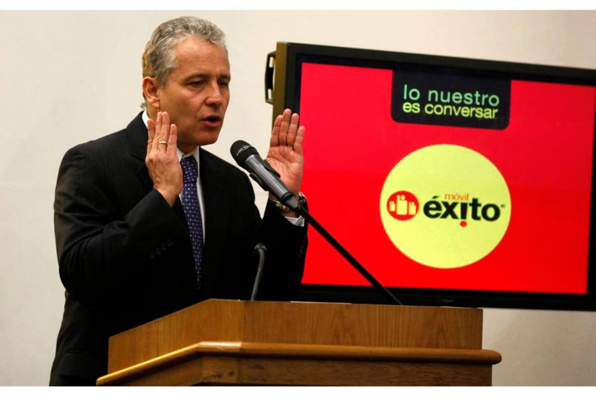 El presidente del Grupo Éxito, Carlos Mario Giraldo Moreno, aseguró que la marca de telefo-nía móvil de la cadena de tien-das será una de las protagonis-tas en el país. (Foto: Suministrada/Vanguardia Liberal)