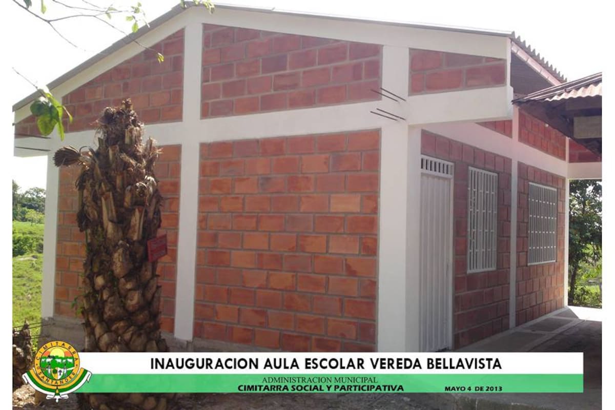 La comunidad de la vereda Bellavista se mostró complacida por la inauguración de una nueva aula de clase para los estuduantes del sector. (Foto: Suministrada/VANGUARDIA LIBERAL )