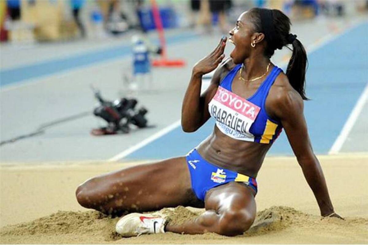 La atleta colombiana Caterine Ibargüen logró su primer triunfo internacional del año, al imponerse en el salto triple de la Liga de Diamante, disputada ayer en Shanghái, China. (Foto: Archivo / VANGUARDIA LIBERAL)