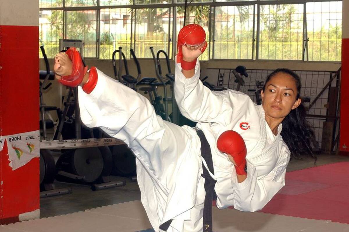 Ana María Escandón, representante por Santander en los Juegos Bolivarianos, consiguió un inesperado bronce tras perder un combate en karate contra Chile. (Foto: Archivo / VANGUARDIA LIBERAL)