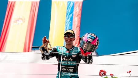David Alonso vuelve a sonreír en Moto2: el colombiano subió al podio en el Gran Premio de Austria