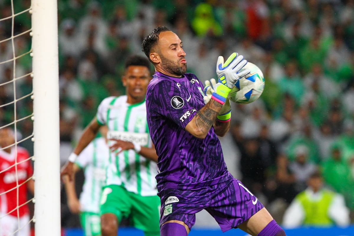 David Ospina analiza su futuro mientras su contrato con Atlético Nacional entra en su recta final..EFE/ STR