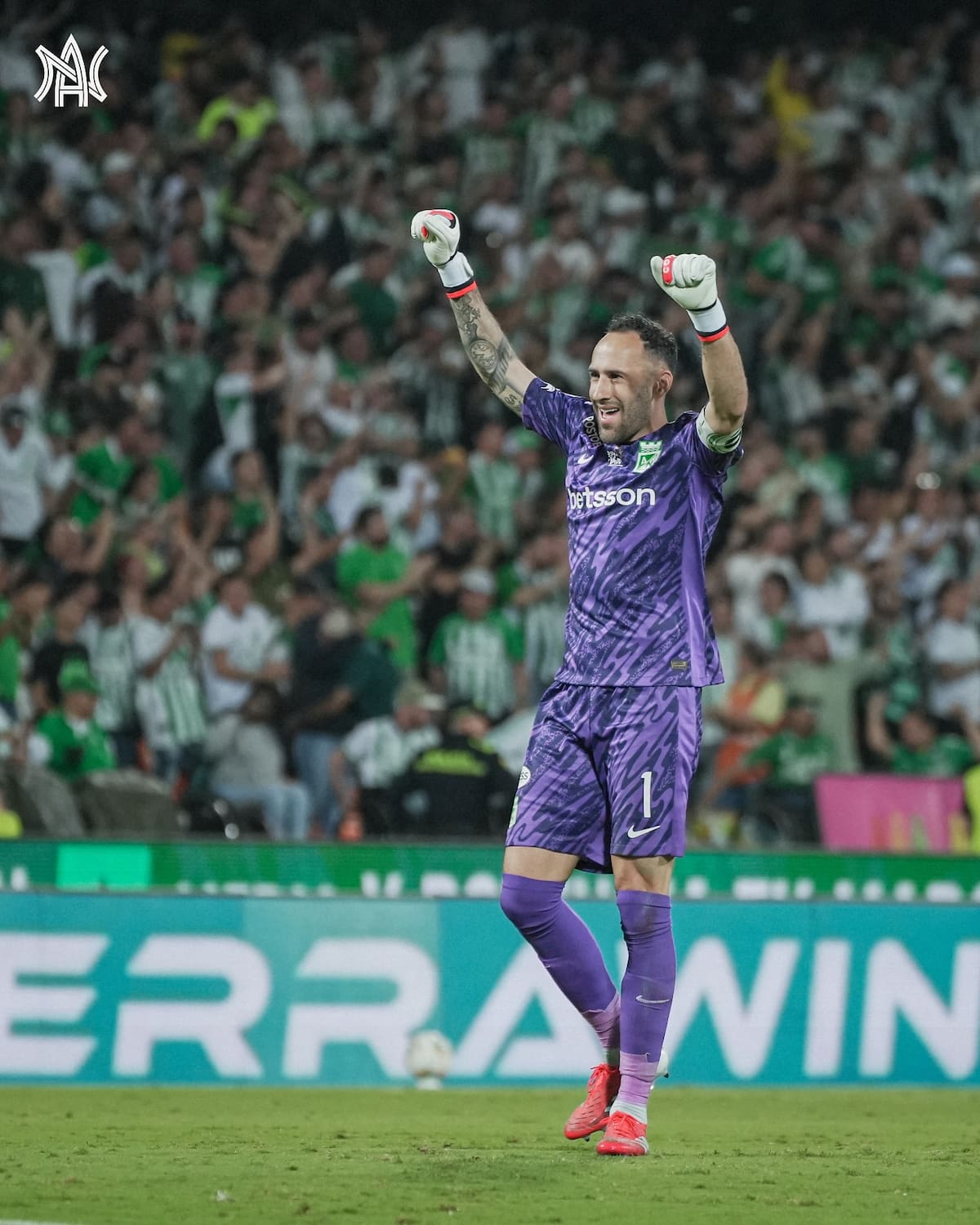 David Ospina no pudo ocultar la tristeza por los señalamientos en Atlético Nacional. Foto: Atlético Nacional.