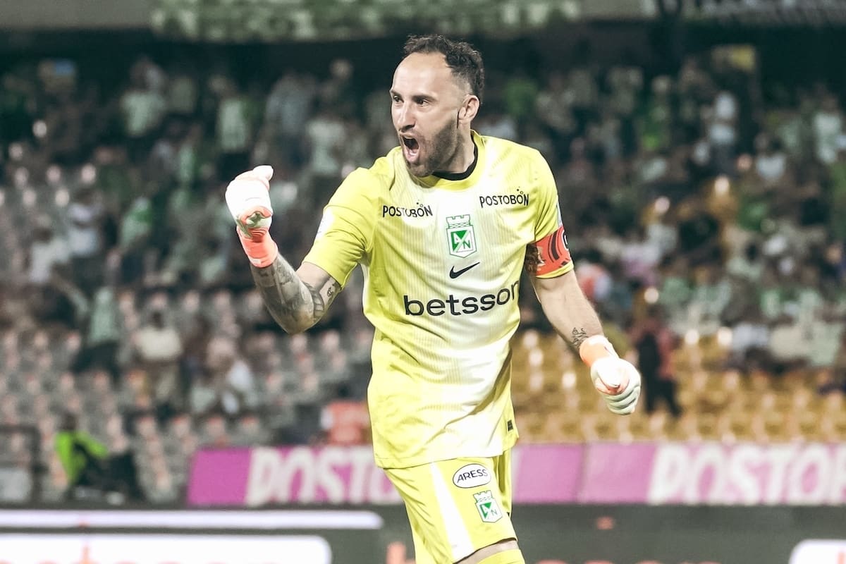 El arquero David Ospina es uno de los futbolistas más criticados de Atlético Nacional luego de la eliminación de la Copa Sudamericana ante Millonarios. Foto: Atlético Nacional.