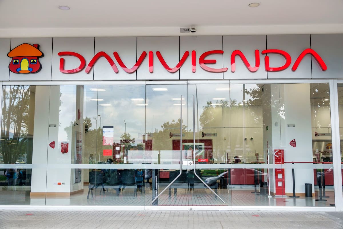 Una sucursal de Davivienda en Colombia. // Foto: tomada de internet