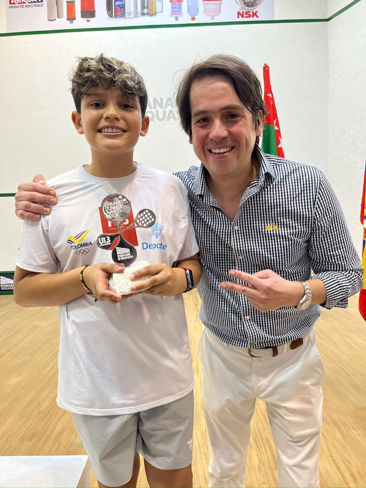 De Bucaramanga para América: Santiago Mateus se consagró subcampeón panamericano de squash. Foto: Cortesía/Vanguardia