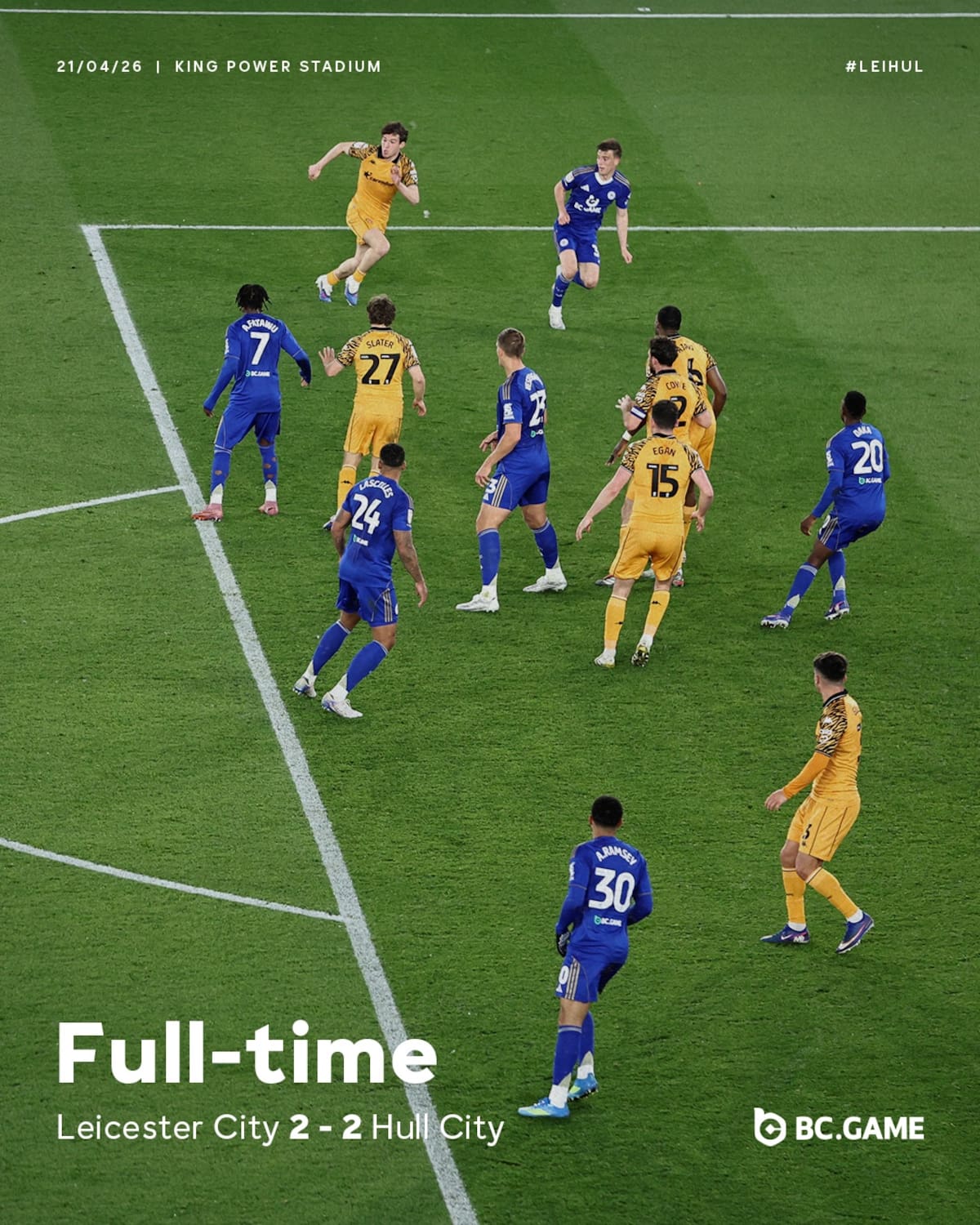 De la gloria eterna a la tercera división: Leicester City firma un descenso histórico que sacude al fútbol inglés. Foto: Leicester