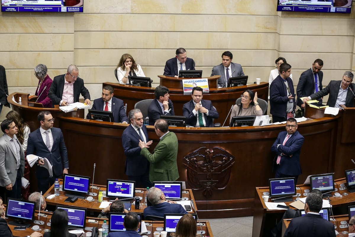 Plenaria del senado de la República, donde se debatirá la conciliación de la reforma laboral // Foto: Colprensa - Catalina Olaya.
