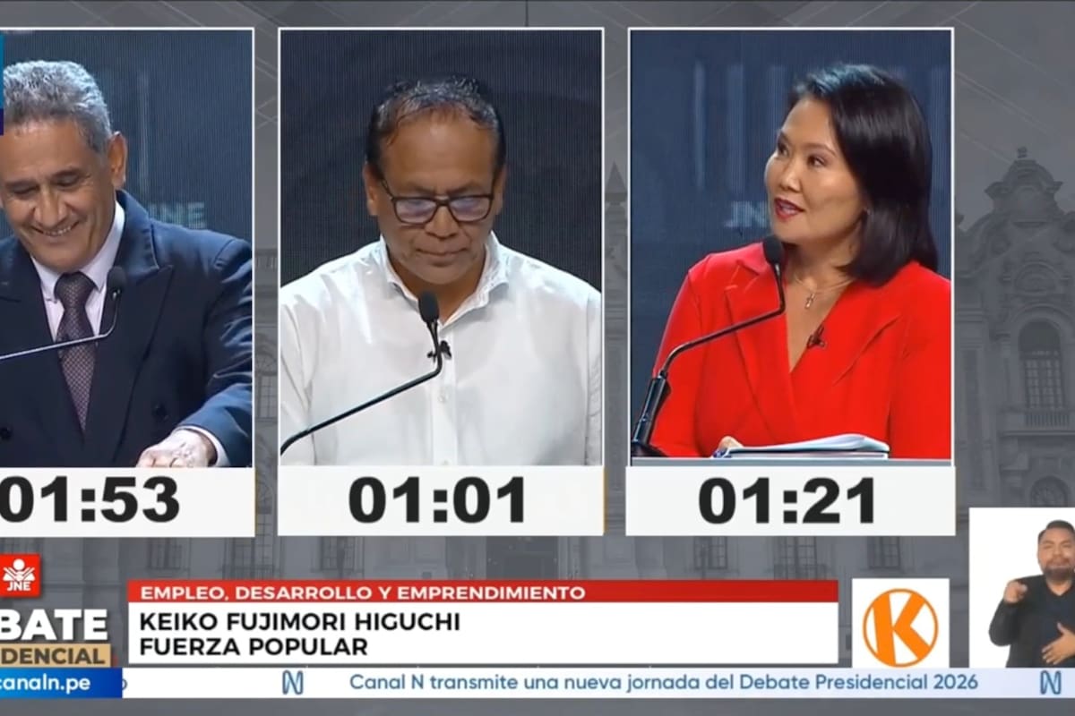 La contienda electoral en Perú entra en una fase decisiva con la realización del debate presidencial de 2026, un evento que concentra la atención pública por su impacto en la definición del voto. Foto: Captura de pantalla.