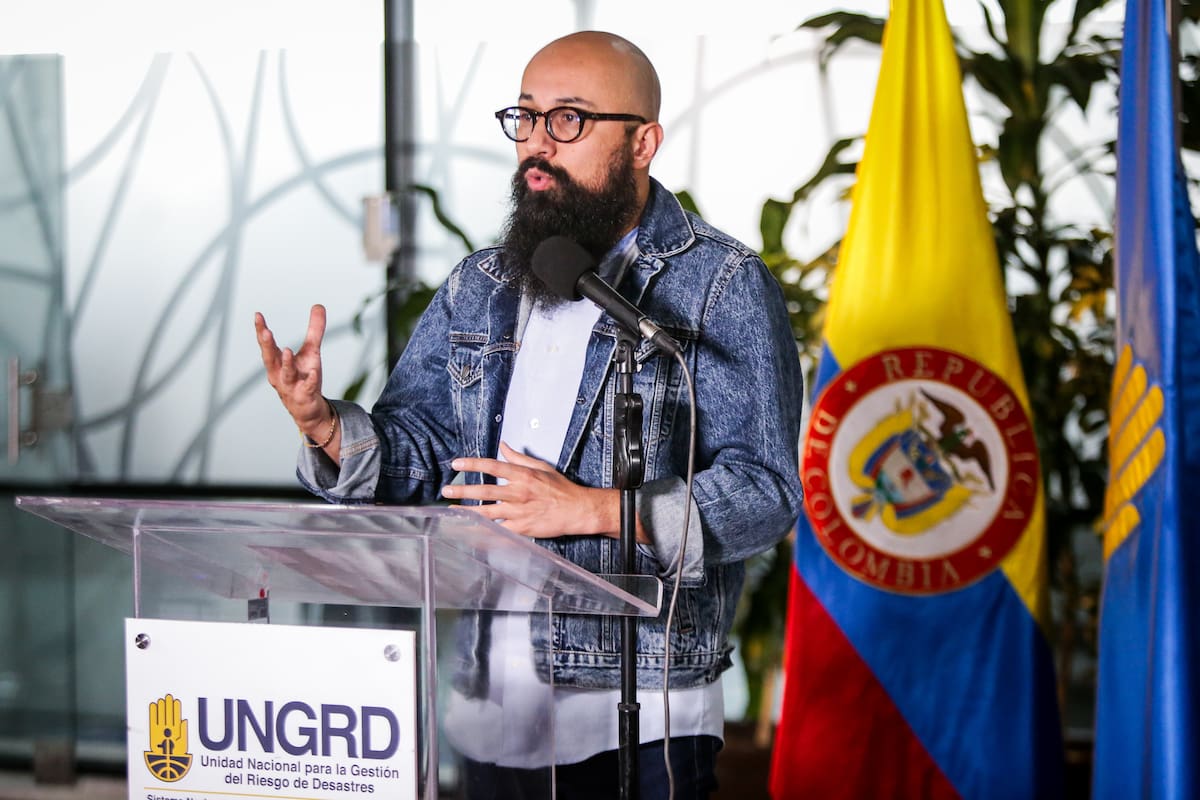 EL director de la Unidad Nacional para la Gestión del Riesgo y Desastre (UNGRD), Carlos Carrillo. // Foto: Colprensa - Mariano Vimos.