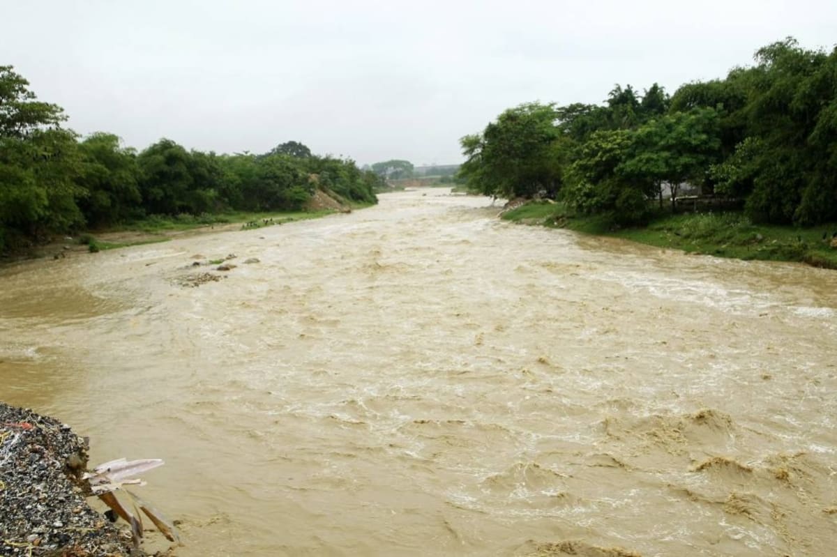 Incremento en el caudal del río de Oro (Foto: Archivo / VANGUARDIA LIBERAL )