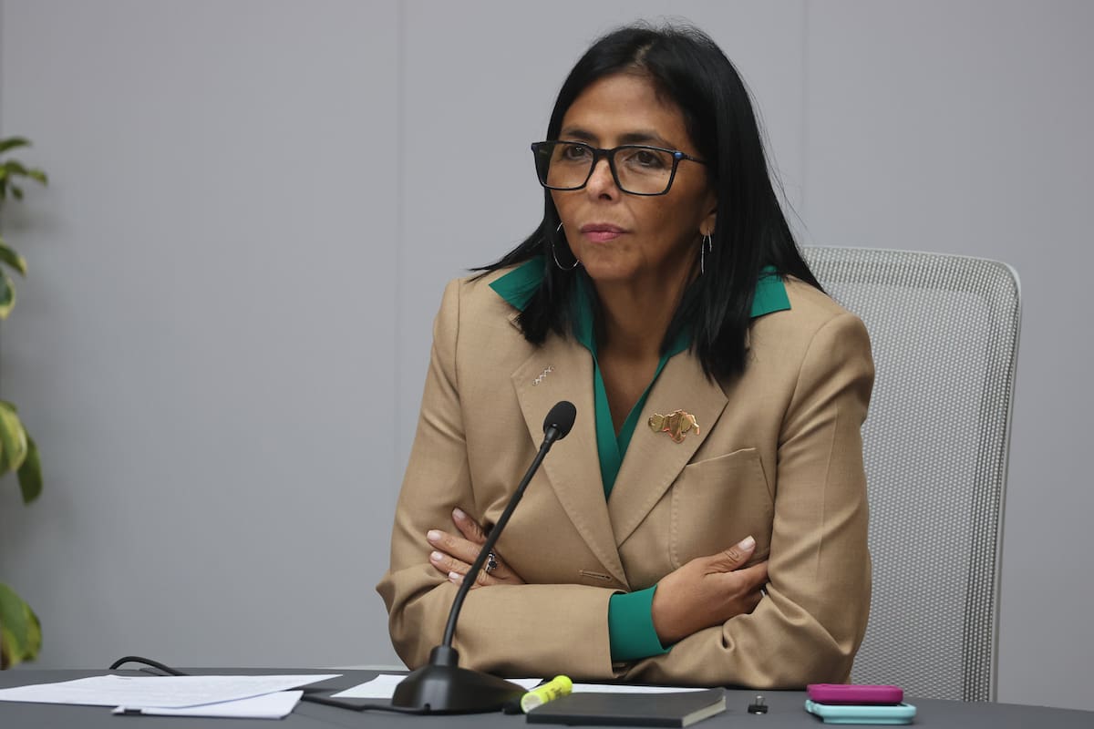 La presidenta encargada de Venezuela, Delcy Rodríguez. //EFE - Miguel Gutiérrez.