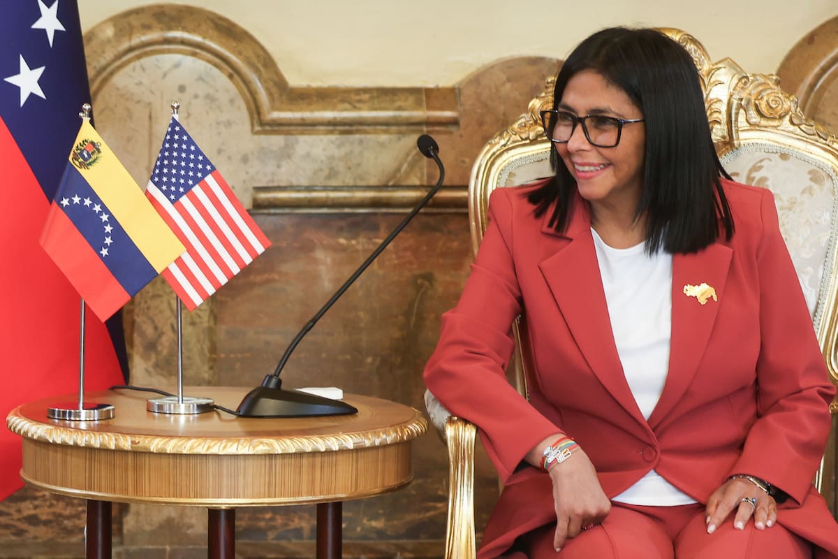 La presidenta encargada de Venezuela, Delcy Rodríguez. //EFE-Miguel Gutiérrez.