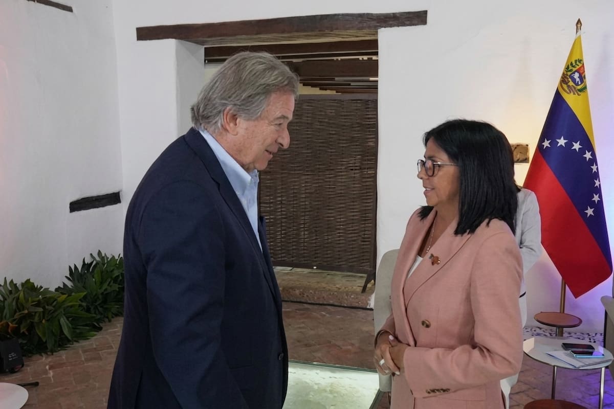 Delcy Rodríguez invita a empresarios colombianos a invertir en Venezuela tras pacto. | Foto: Captura de Video.