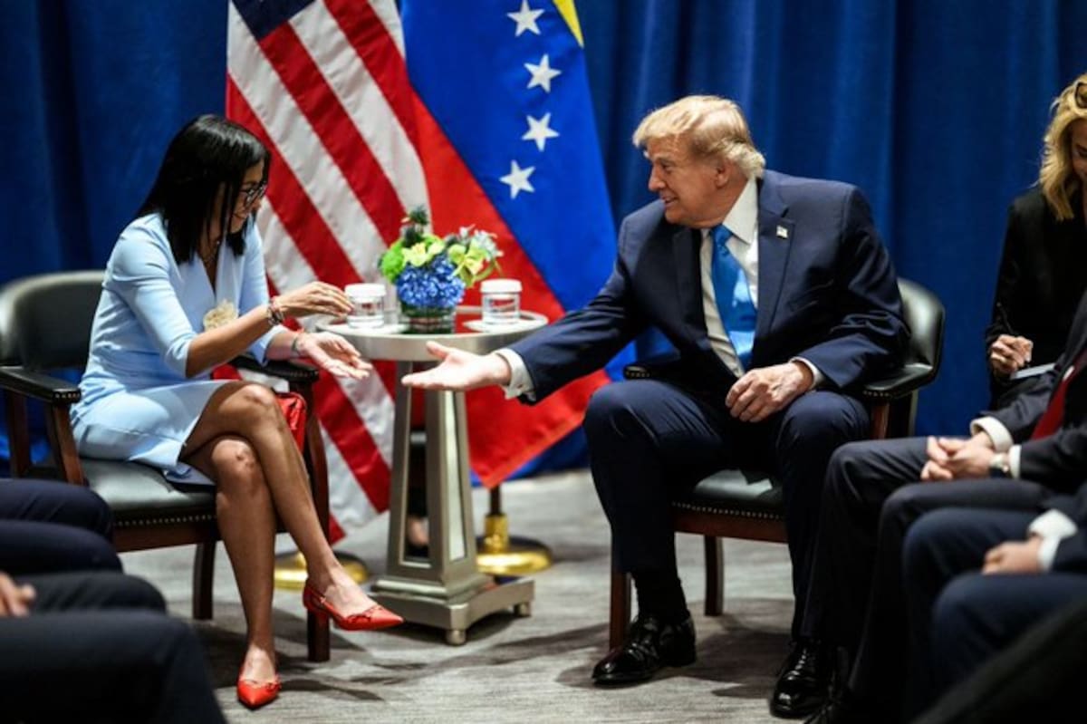 La presidenta encargada de Venezuela, Delcy Rodríguez, calificó de “histórica” su reunión con Donald Trump.