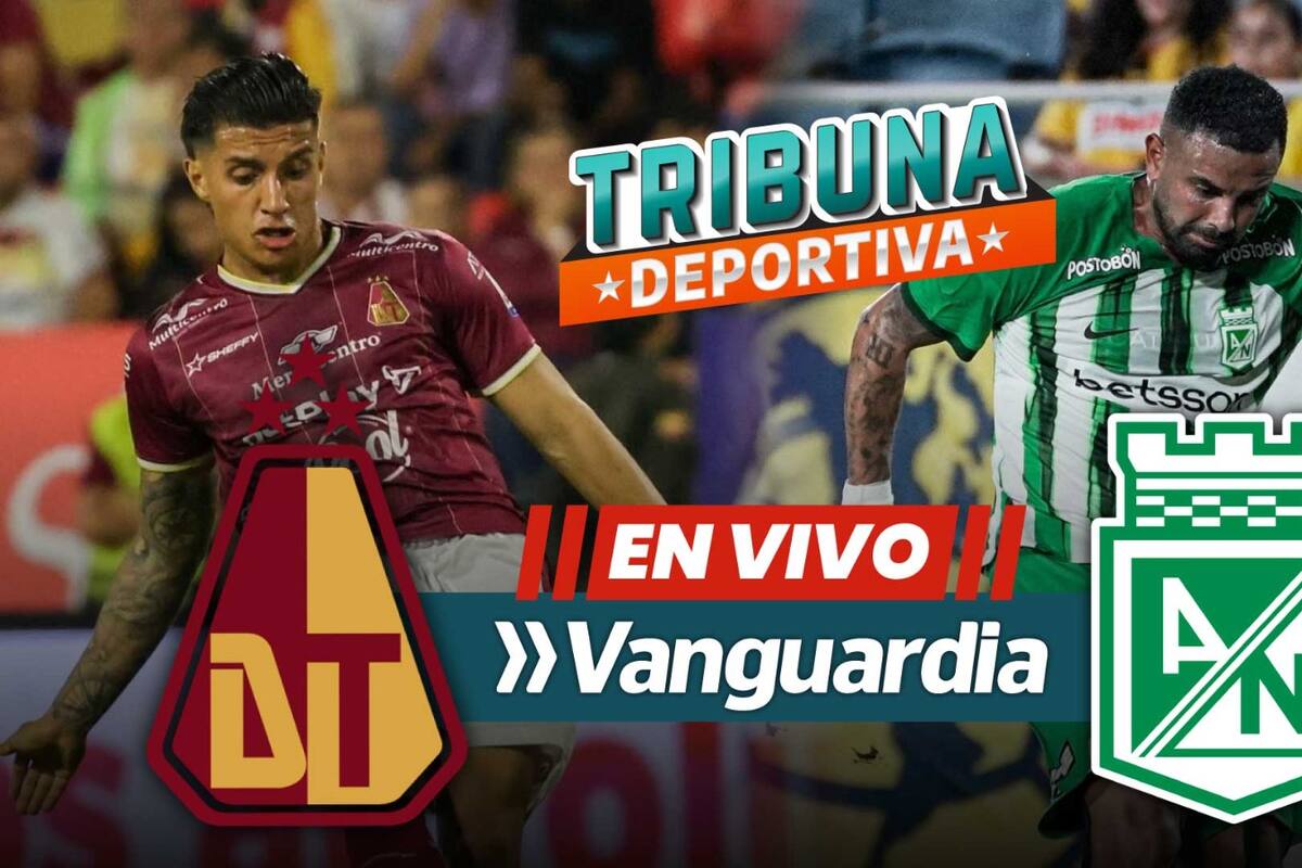 Deportes Tolima y Atlético Nacional se enfrentan en el partido de ida de la final de la Copa BetPlay. Foto: Cortesía Tolima y Nacional.