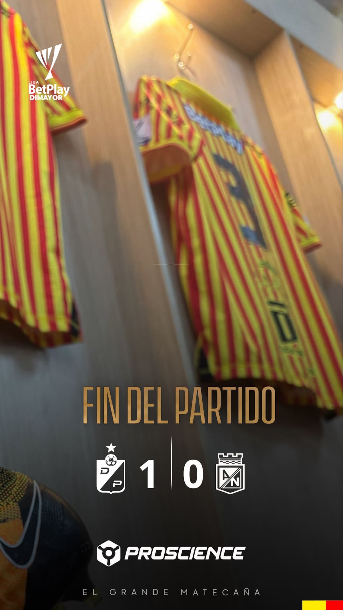 Deportivo Pereira logró su primera victoria del año ante el líder Atlético Nacional y sorprendió en la fecha 18