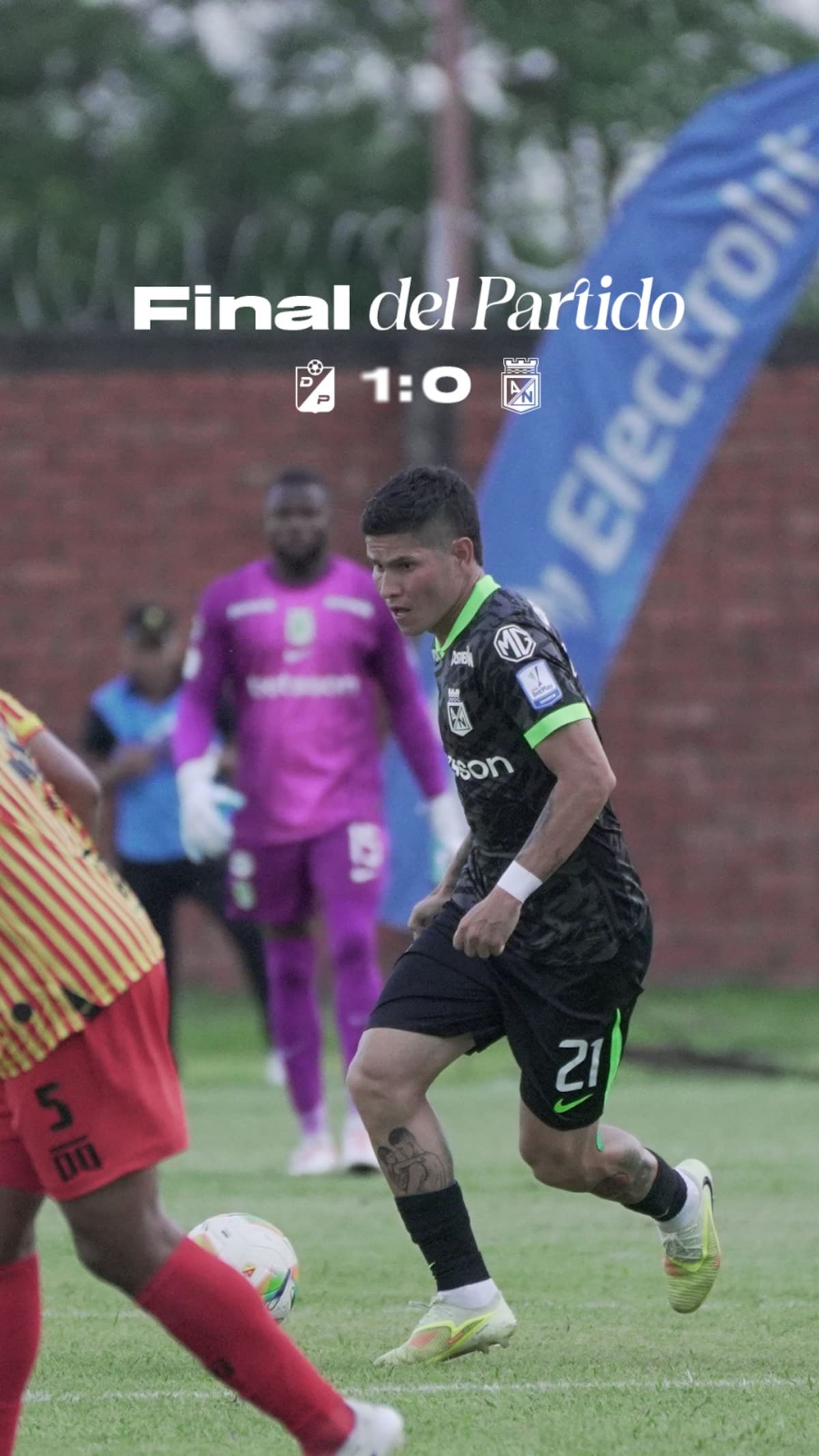 Deportivo Pereira logró su primera victoria del año ante el líder Atlético Nacional y sorprendió en la fecha 18