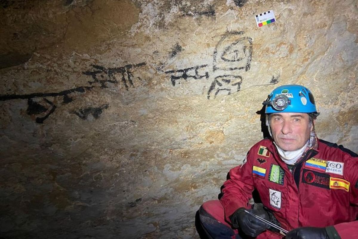 Descubren en Santander la primera cueva con arte rupestre en Colombia. Foto suministrada/VANGUARDIA