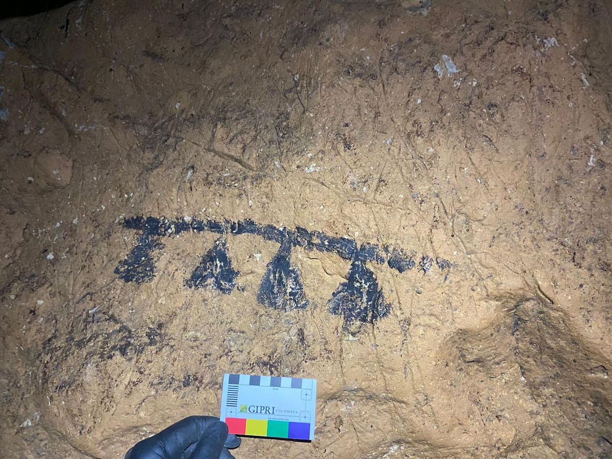 Descubren en Santander la primera cueva con arte rupestre en Colombia. Foto suministrada/VANGUARDIA