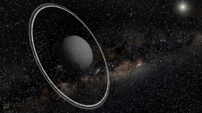 Telescopio James Webb descubre cambios en anillos de Chariklo, un pequeño cuerpo del Sistema Solar