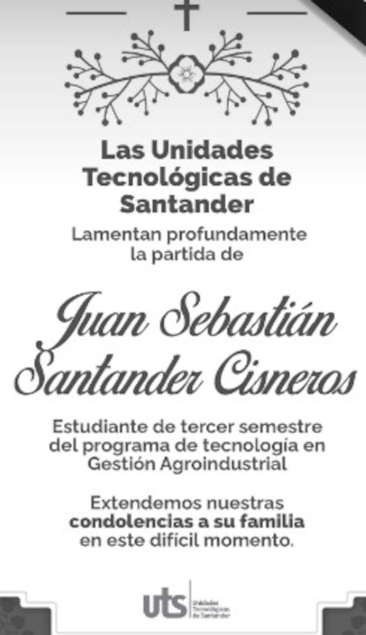 Desde la institución enviaron un mensaje de condolencias a sus seres queridos.