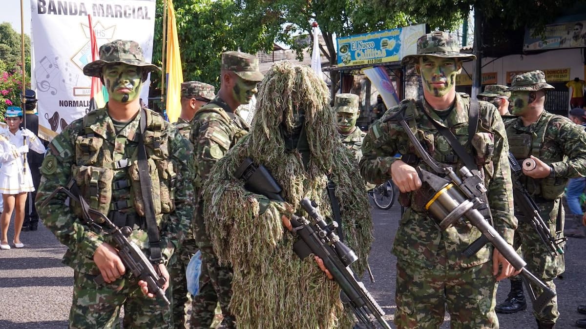 Integrantes de la fuerza pública desfilarán este 20 de julio por la comuna Siete, escenario que por primera vez acogerá la principal celebración patriótica en Barrancabermeja.
Suministrada/Archivo/Vanguardia