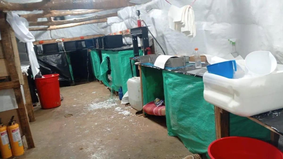 Desmantelan laboratorio de heroína en Nariño y evitan envío de cargamento a EE.UU. Foto: Ejército Nacional