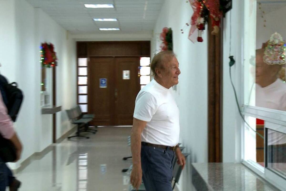 El alcalde electo de Bucaramanga, Rodolfo Hernández, atendió la diligencia de indagatoria en el Palacio de Justicia del Socorro. (Foto: Suministrada/VANGUARDIA LIBERAL)