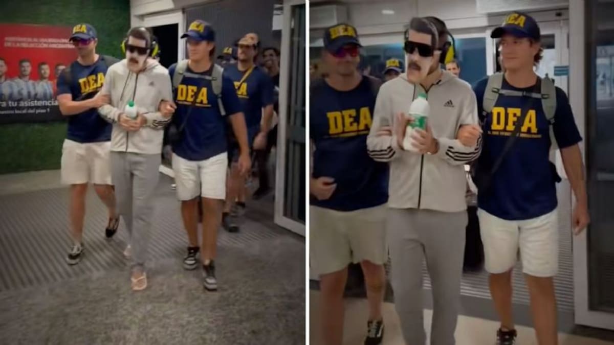 Así fue el simulacro de detención que paralizó un aeropuerto. No era el Sebin, eran los amigos del novio celebrando su boda al estilo Nicolás Maduro detenido.