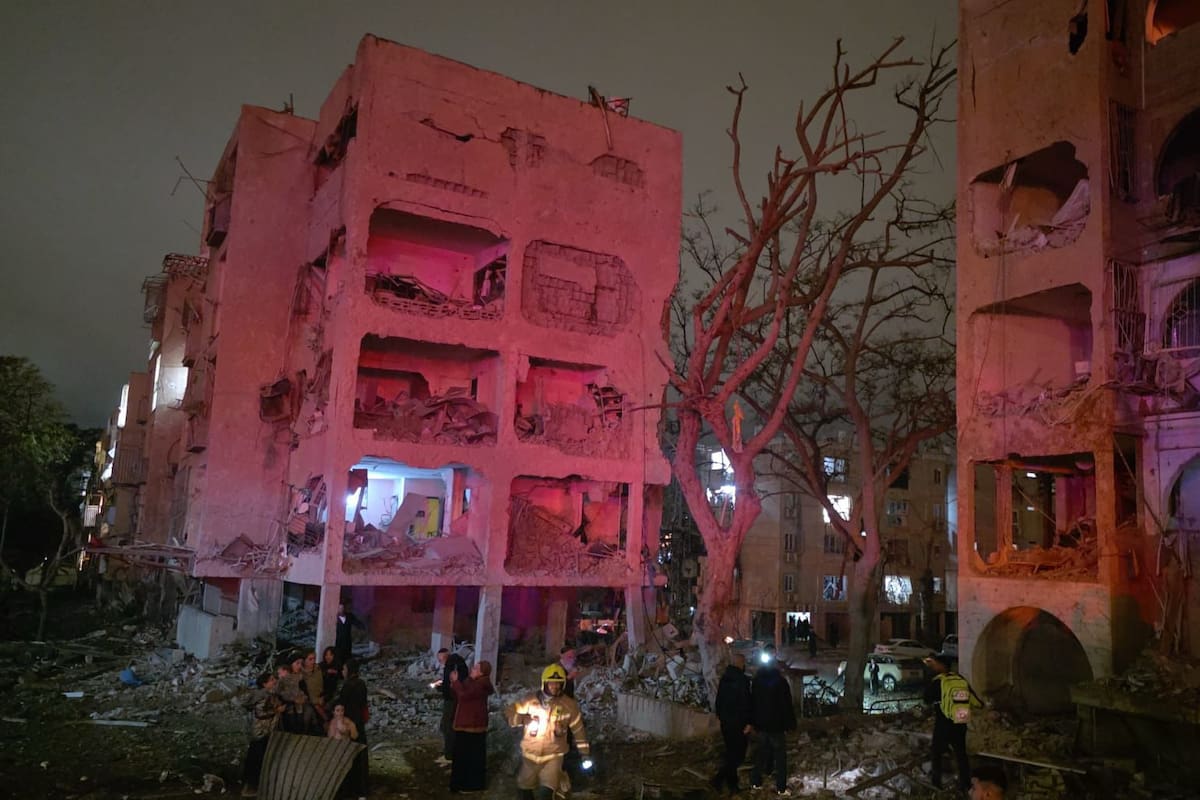 Destrucción total: así quedaron edificaciones en el sur de Israel luego del ataque de Irán | EFE/MDA
